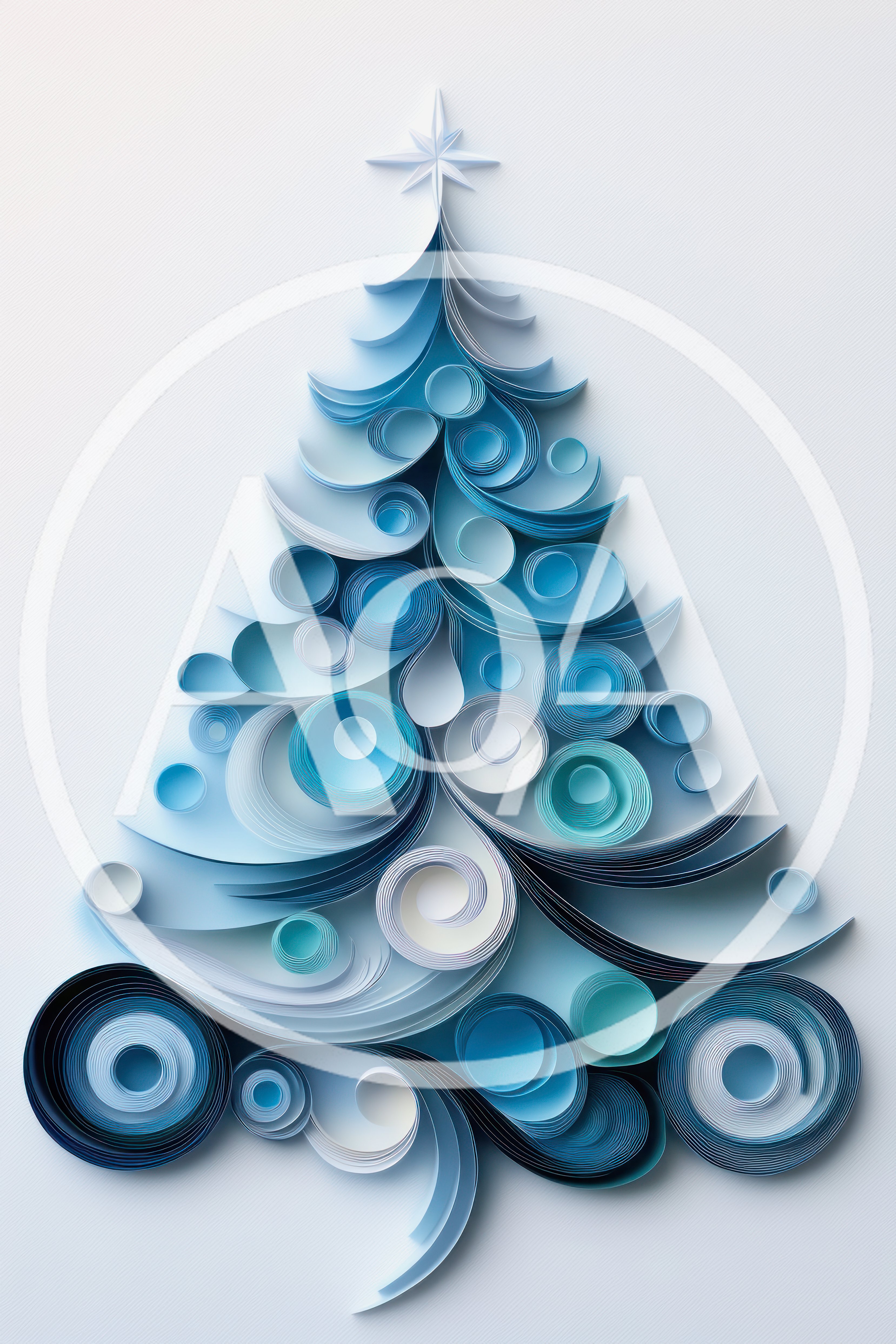Paper Quilling Christmas Tree Art