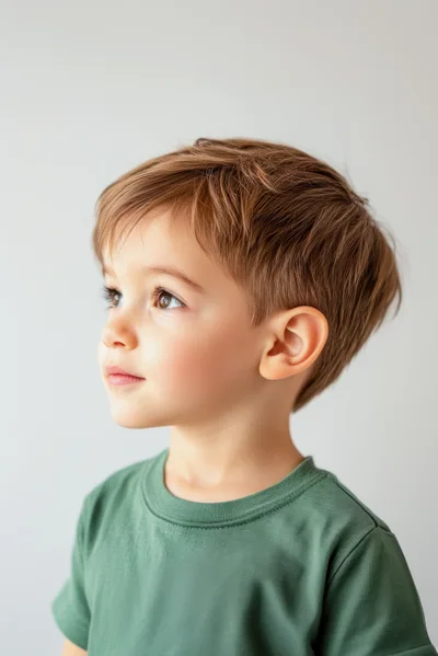 Portrait Of A Young Boy Looking Away