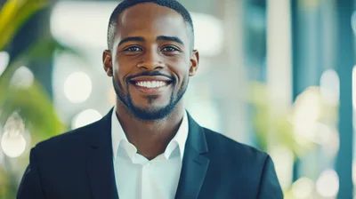 Portrait Of A Confident Professional Businessman Smiling