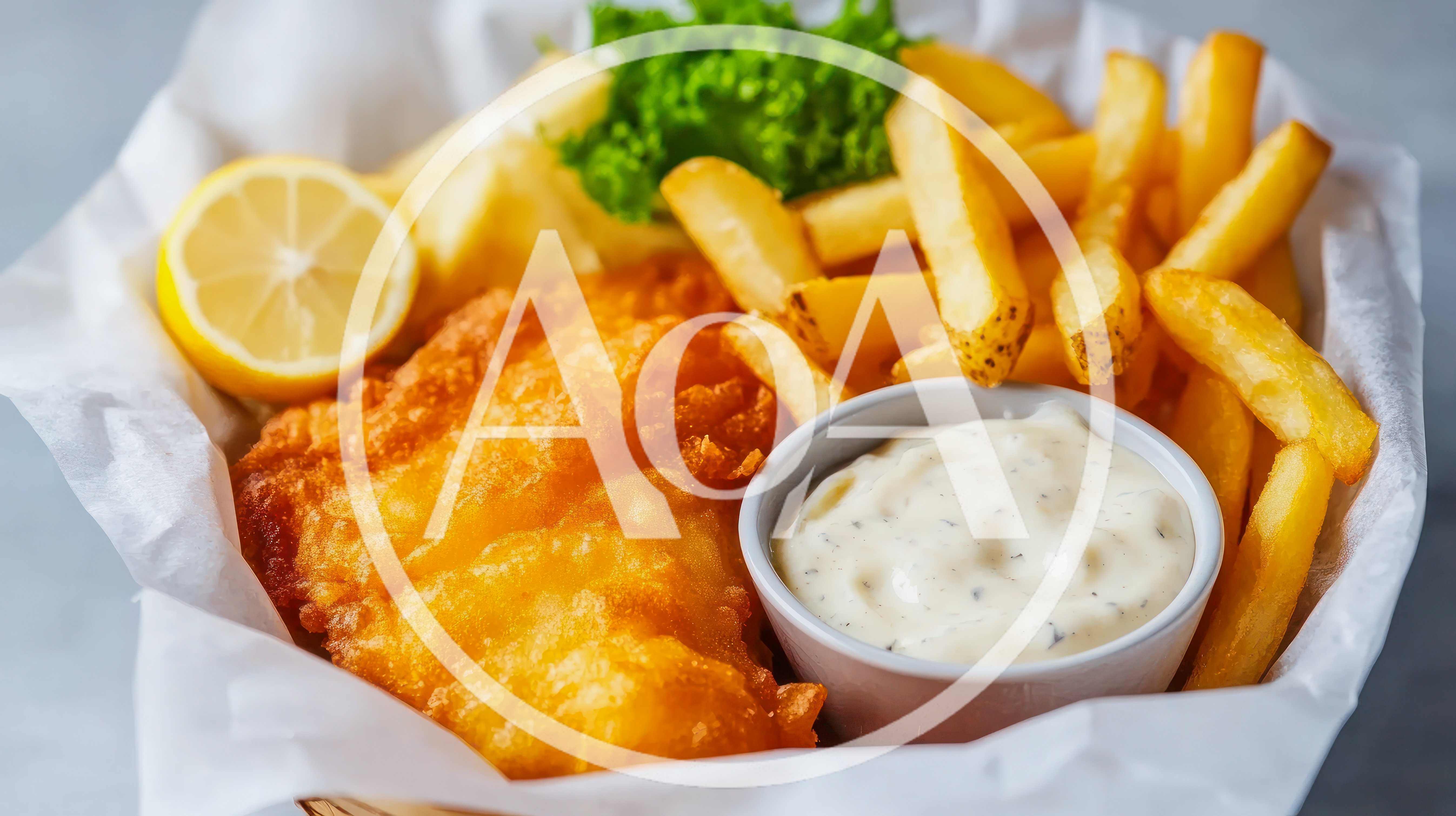 Classic Fish And Chips With Tartar Sauce