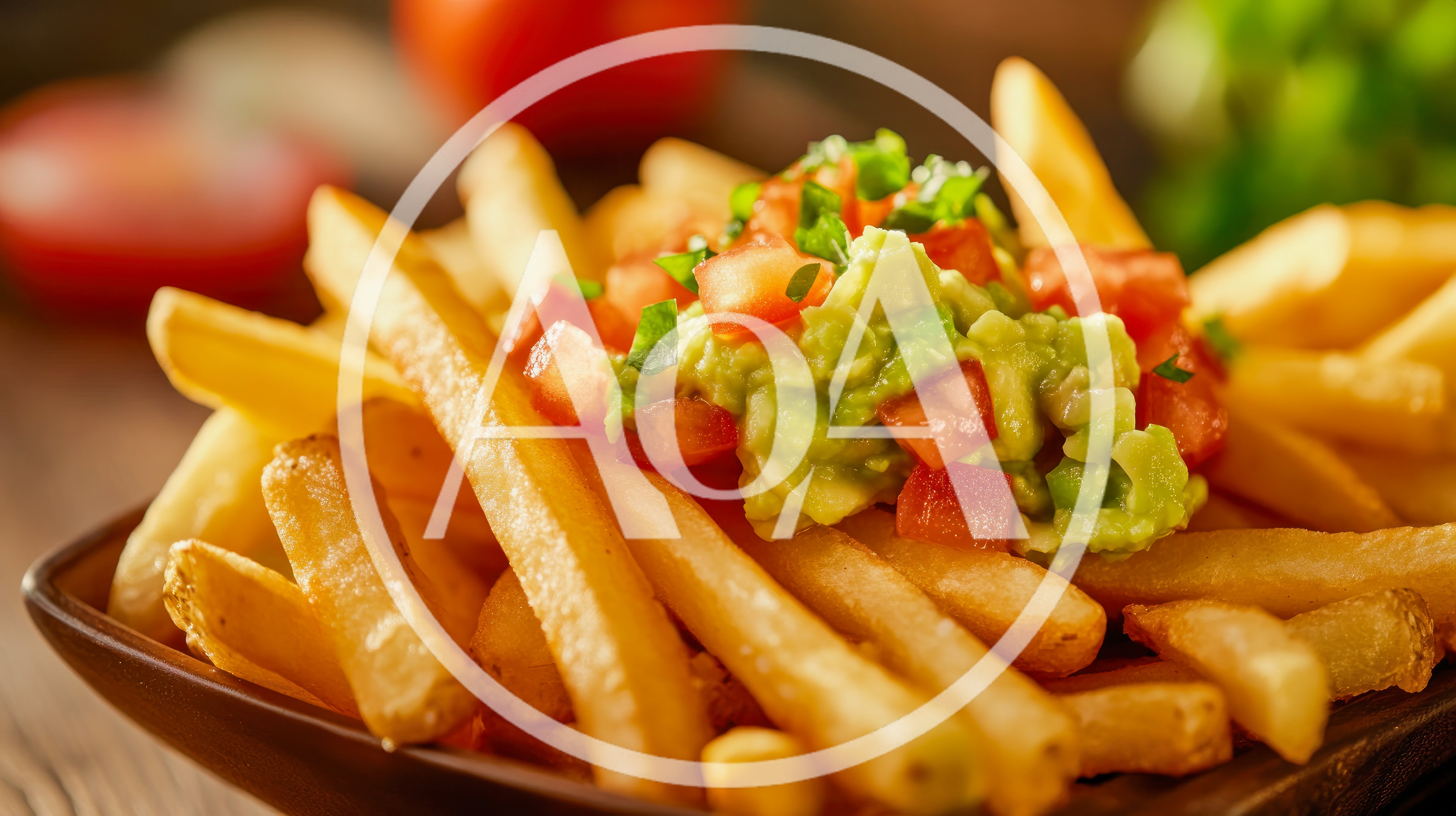 Loaded French Fries With Guacamole And Pico De Gallo