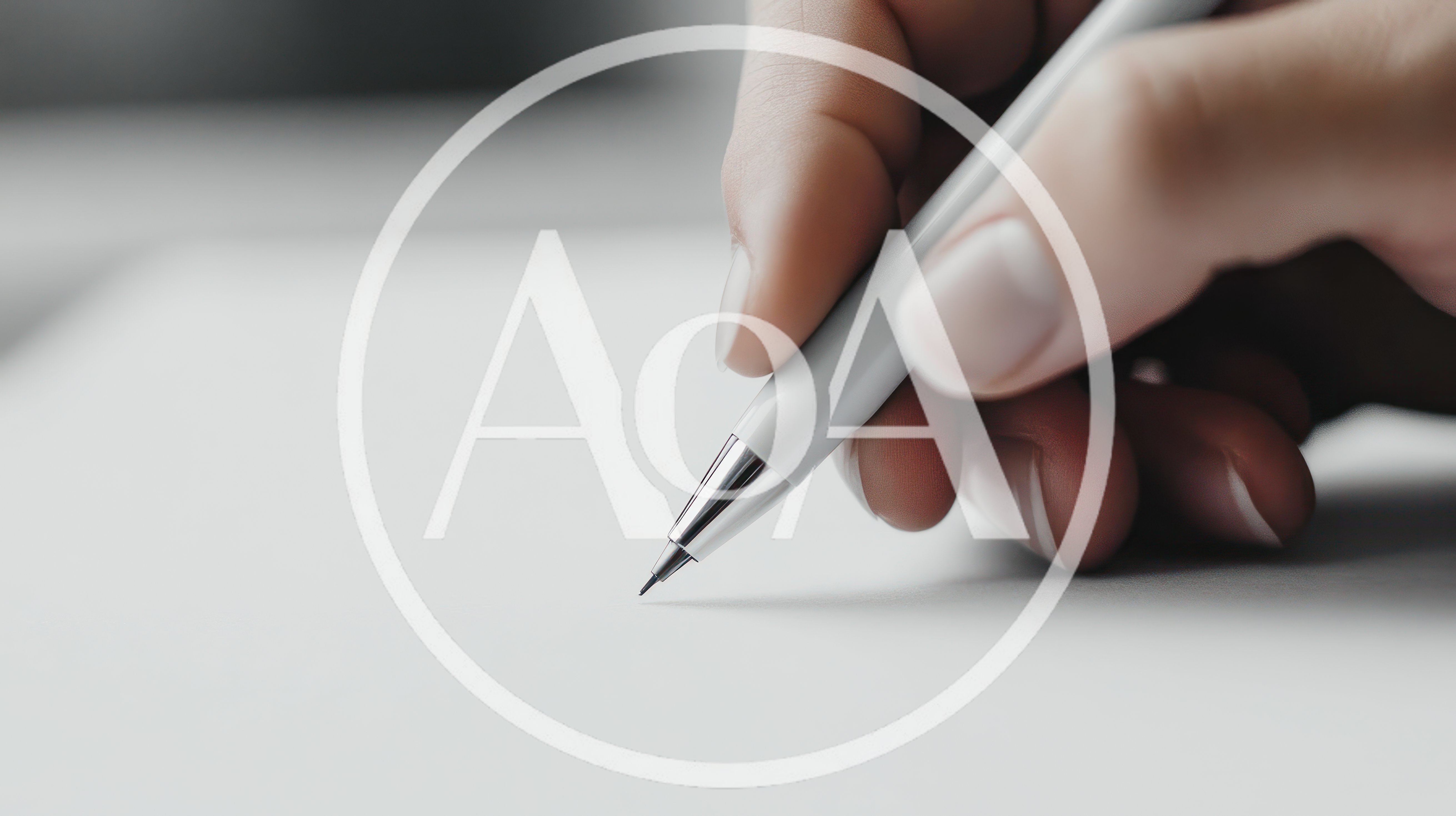 Close Up Of A Person Writing With A Mechanical Pencil