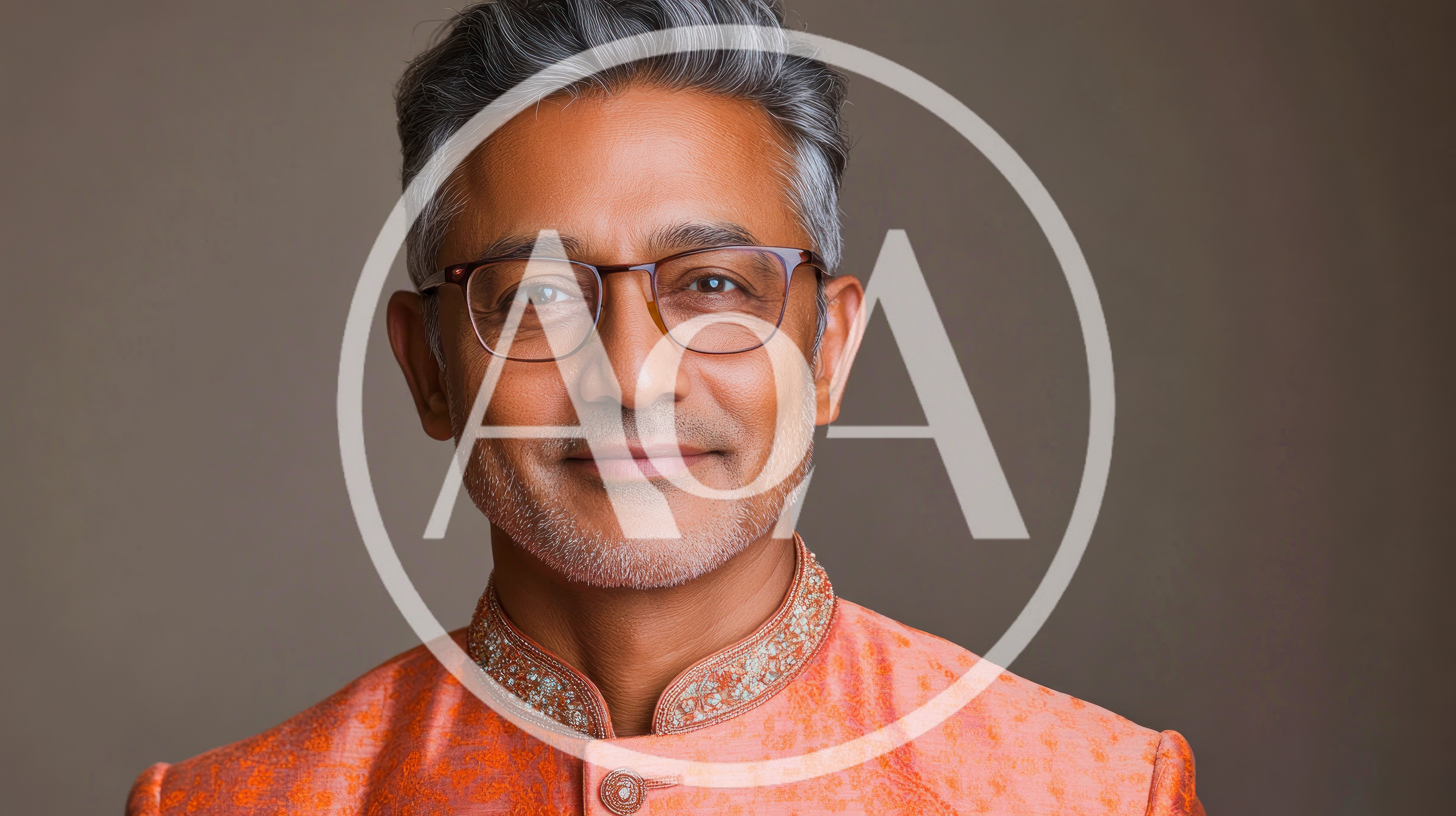 Portrait Of A Mature Indian Man In Traditional Attire
