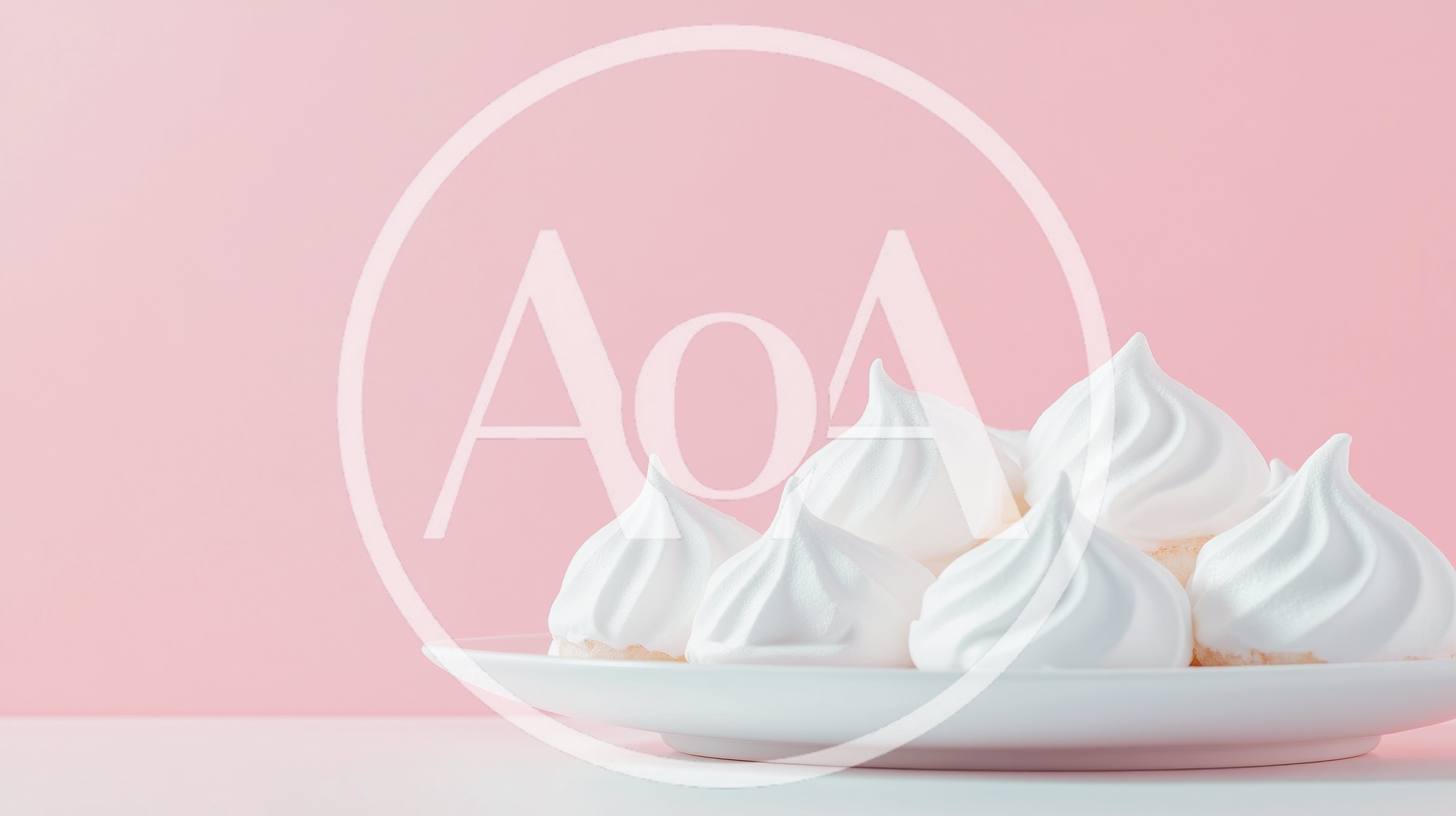 White Meringue Cookies on a White Plate