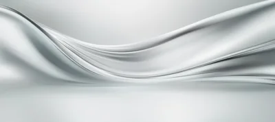 Abstract Silver Silk Fabric Wave Background
