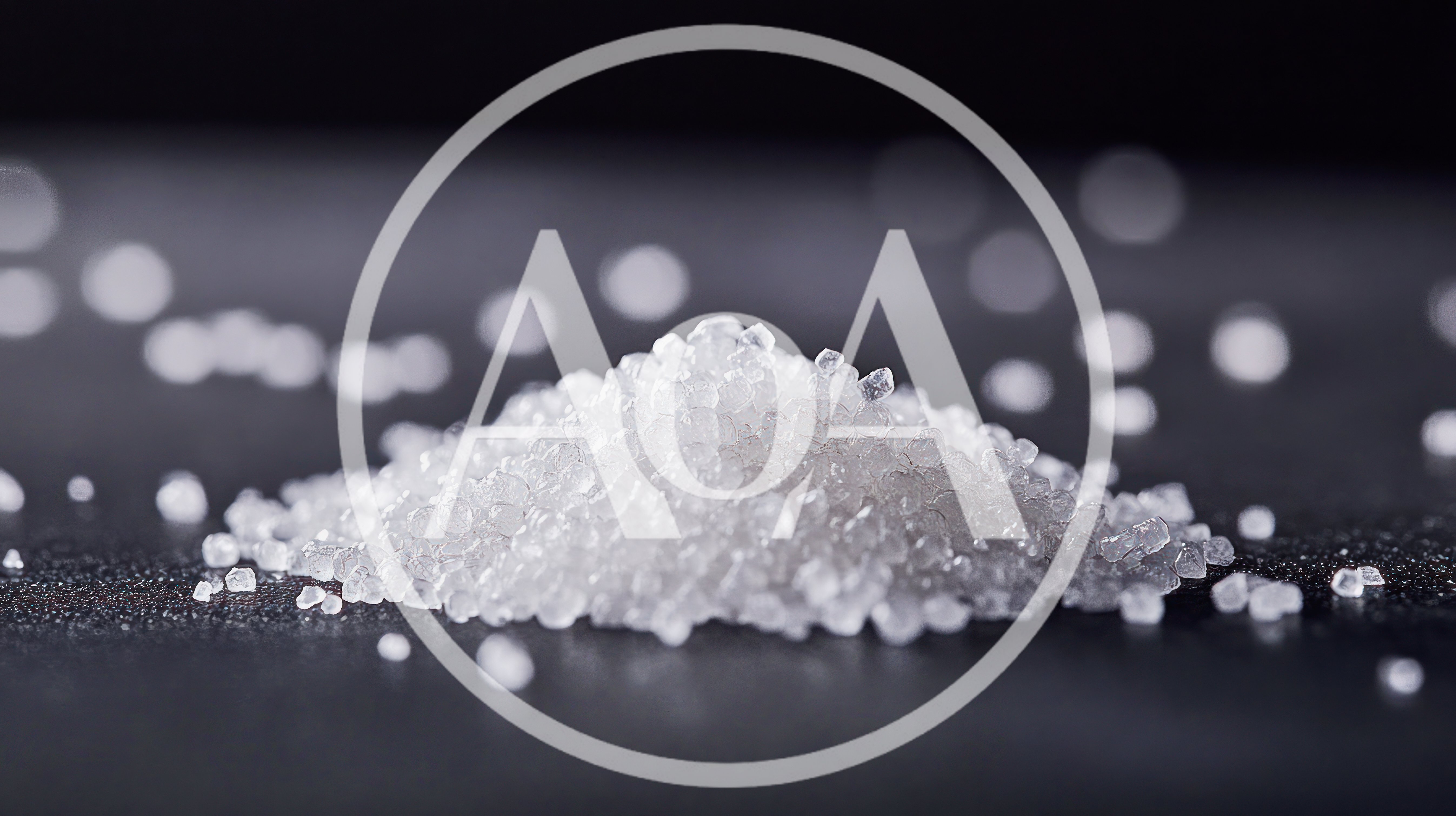 Small Pile Of White Granulated Sugar Crystals