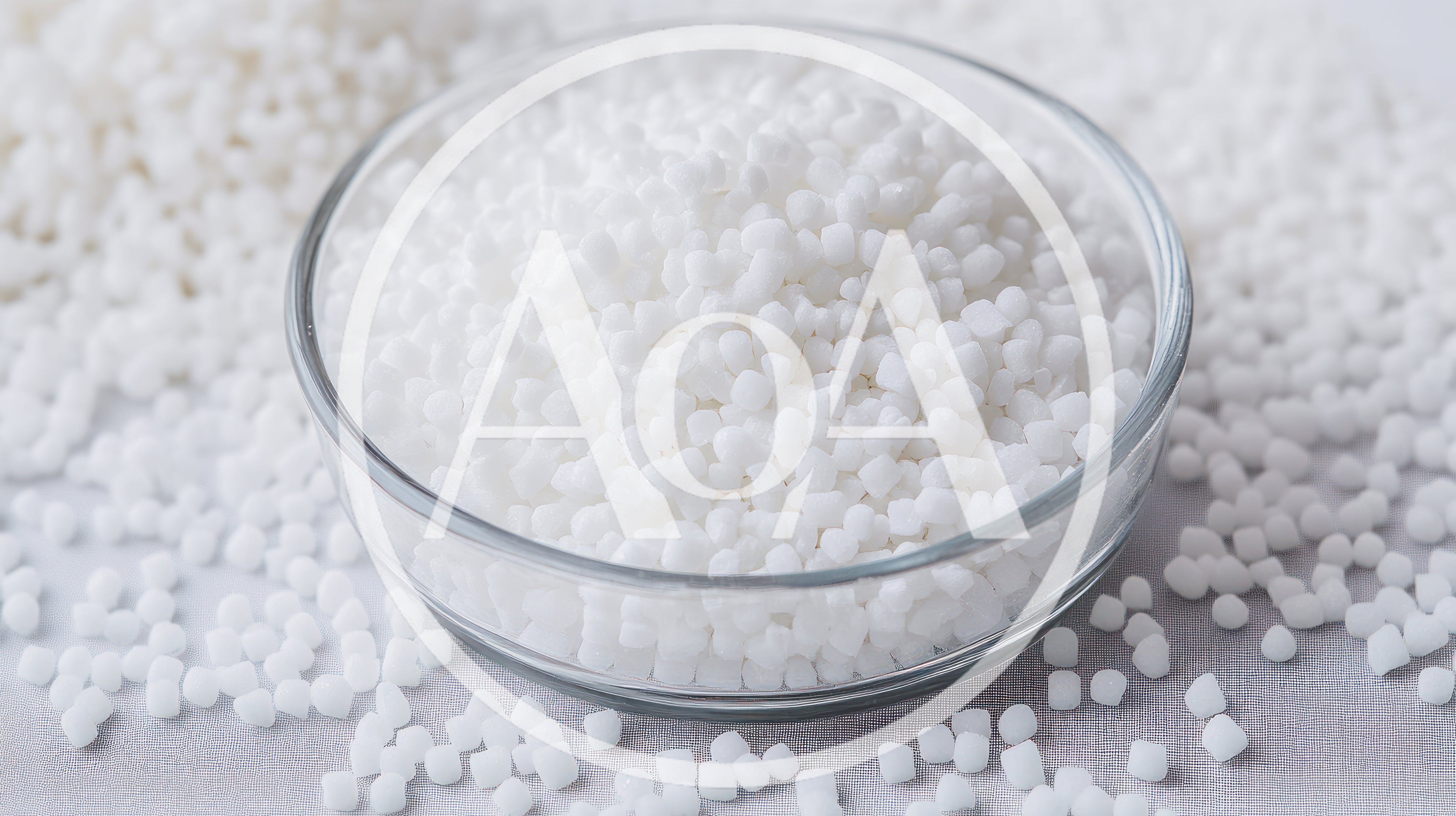 Glass Bowl Filled With White Tapioca Pearls