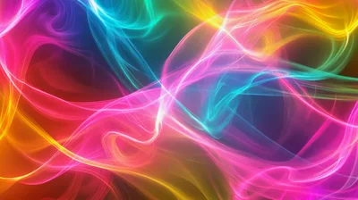 Abstract Colorful Smoke Swirls Background