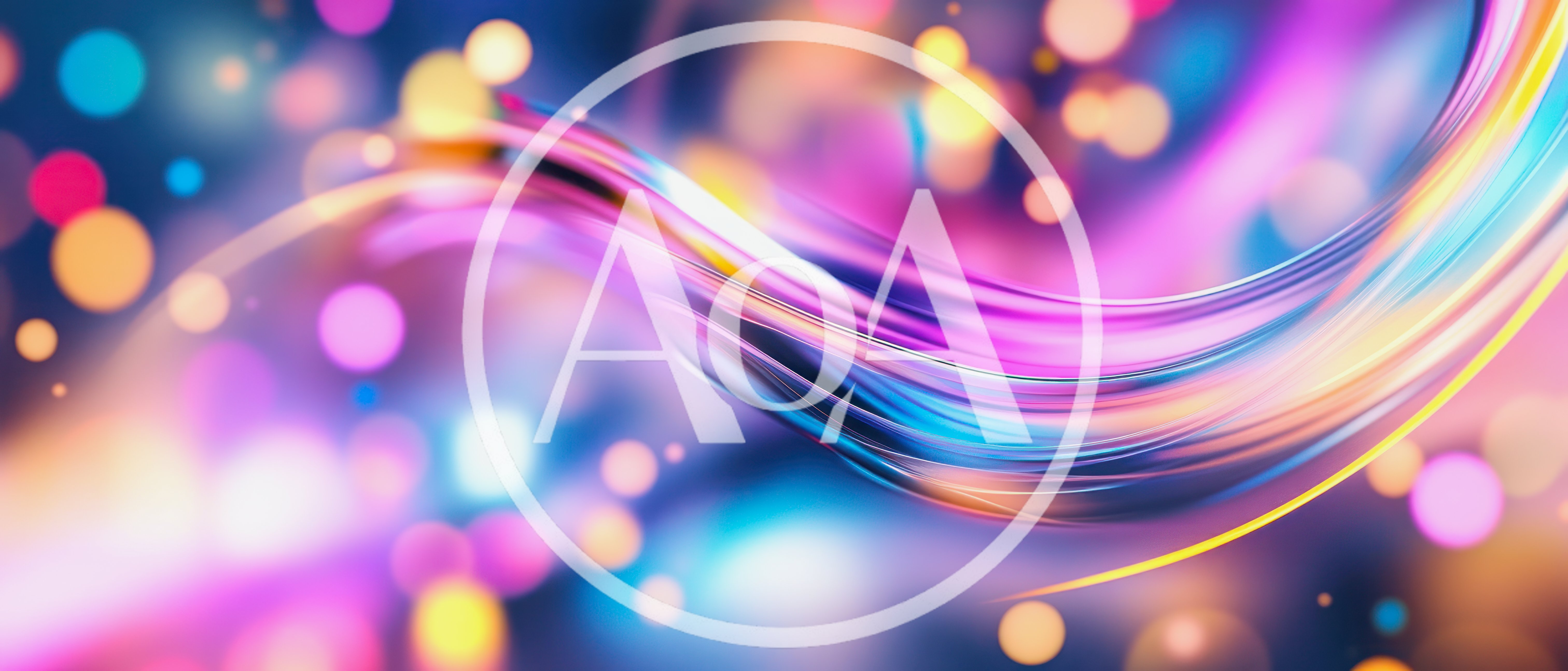 Abstract Colorful Light Trails With Bokeh Background