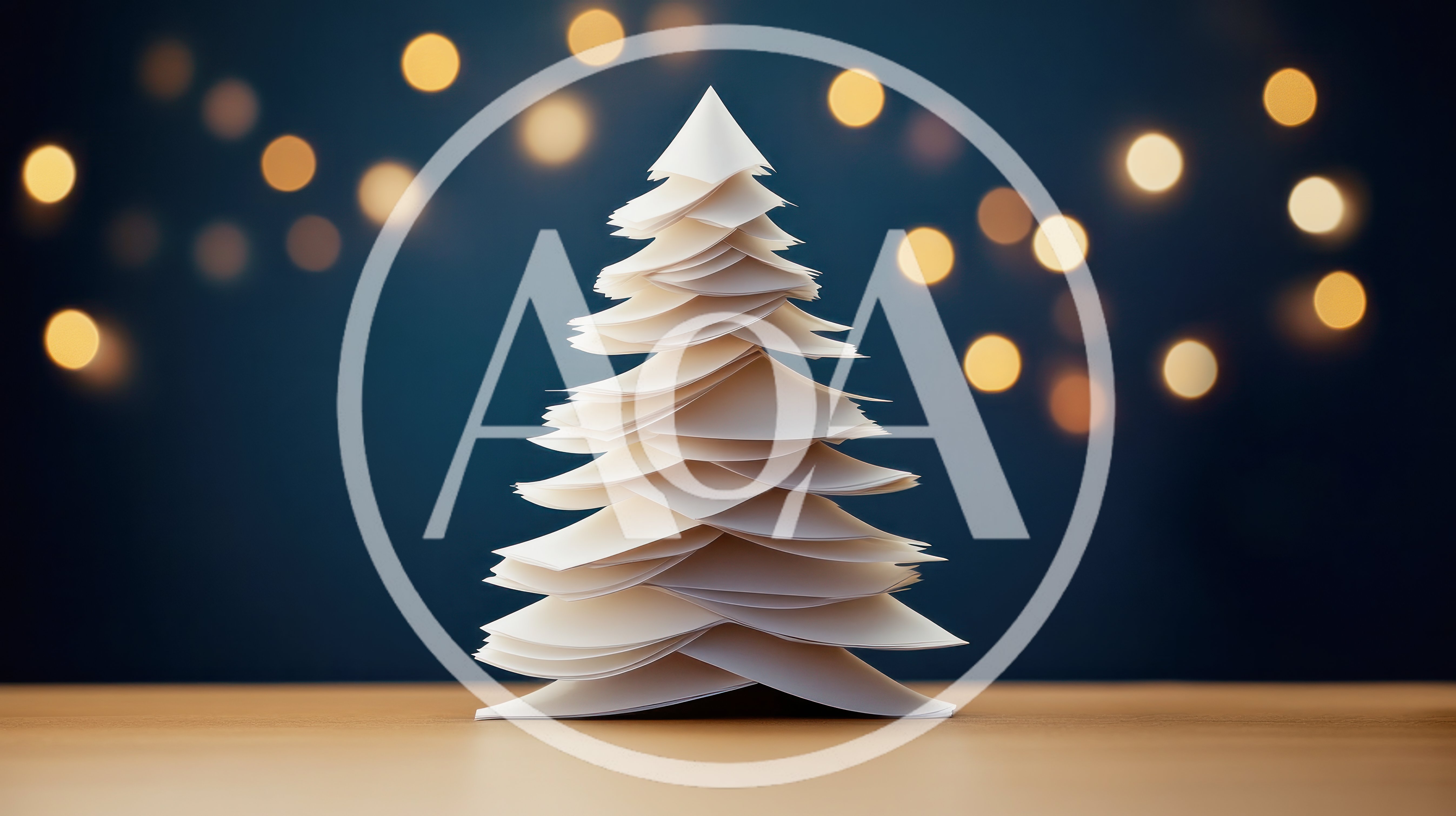Minimalist Paper Christmas Tree Decoration