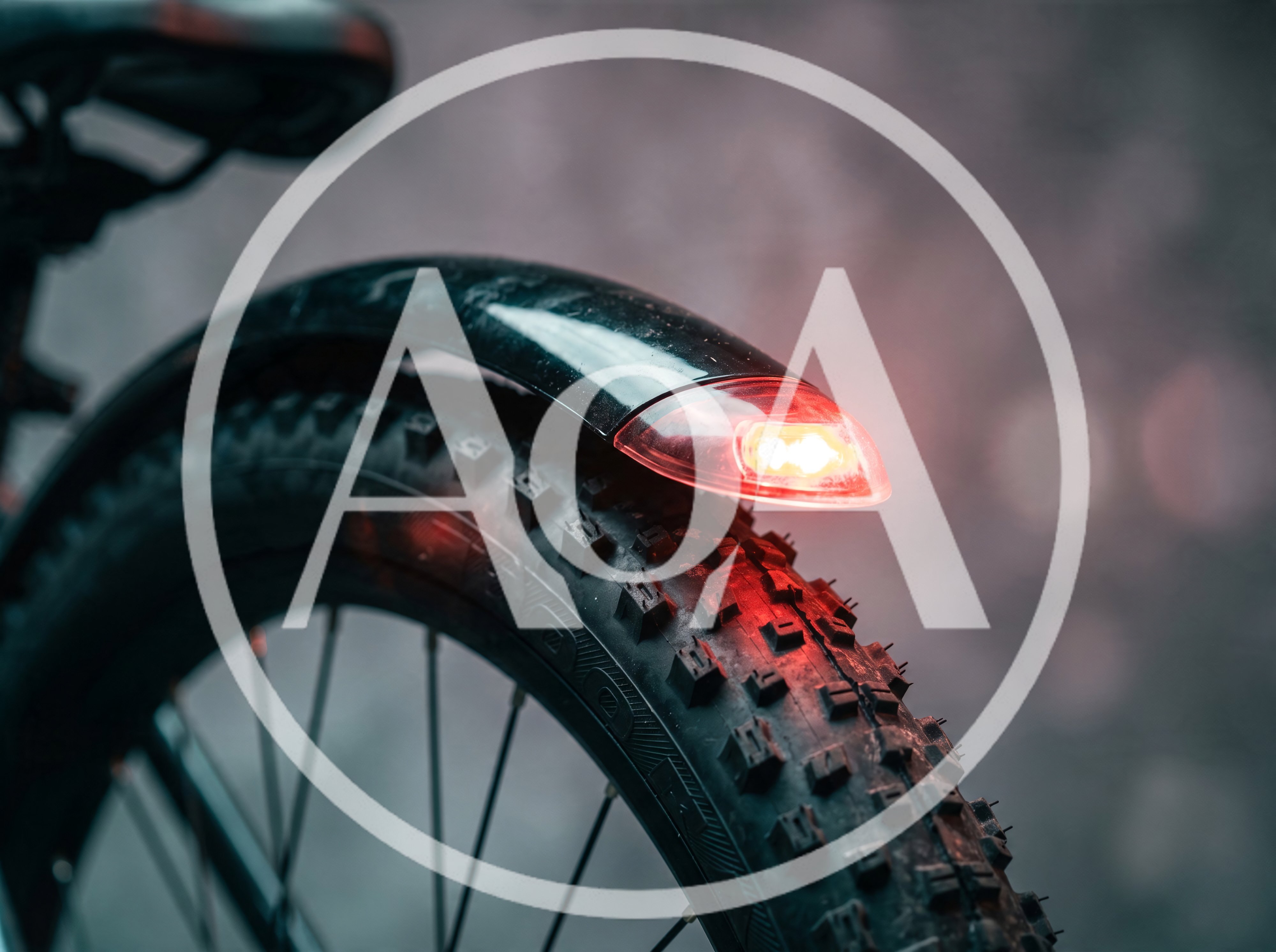 Close Up Of A Bicycle Rear Light