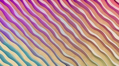 Abstract Wavy Layers With Gradient Color Transitions