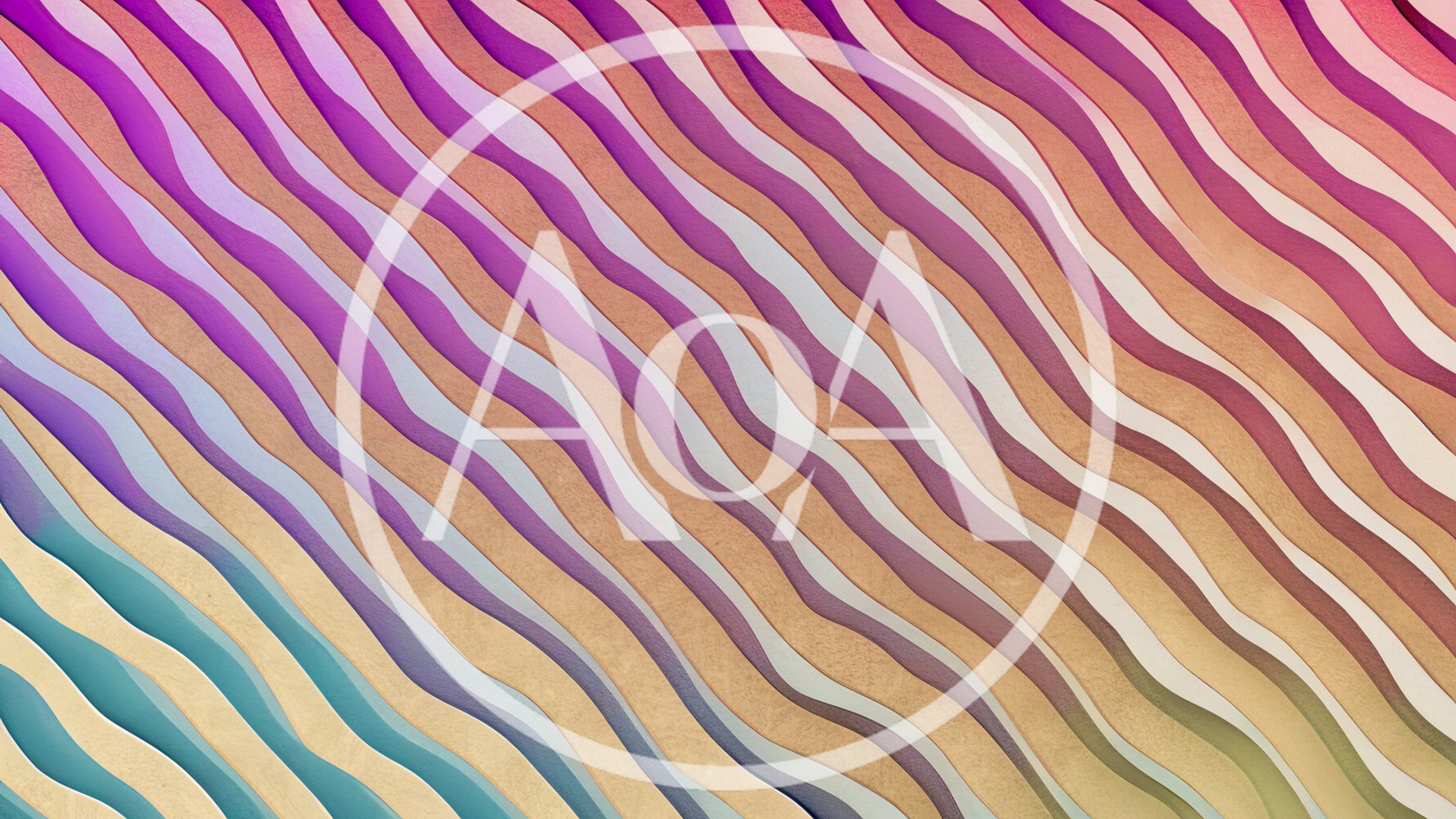 Abstract Wavy Layers With Gradient Color Transitions