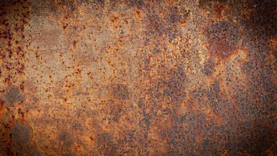 Weathered Metal Surface With Heavy Rust Texture