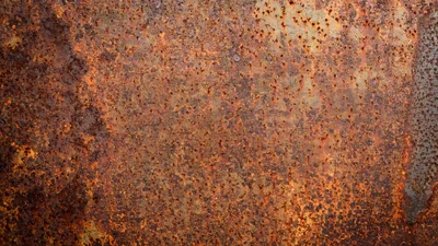 Close Up Texture Of Heavily Rusted Metal Surface