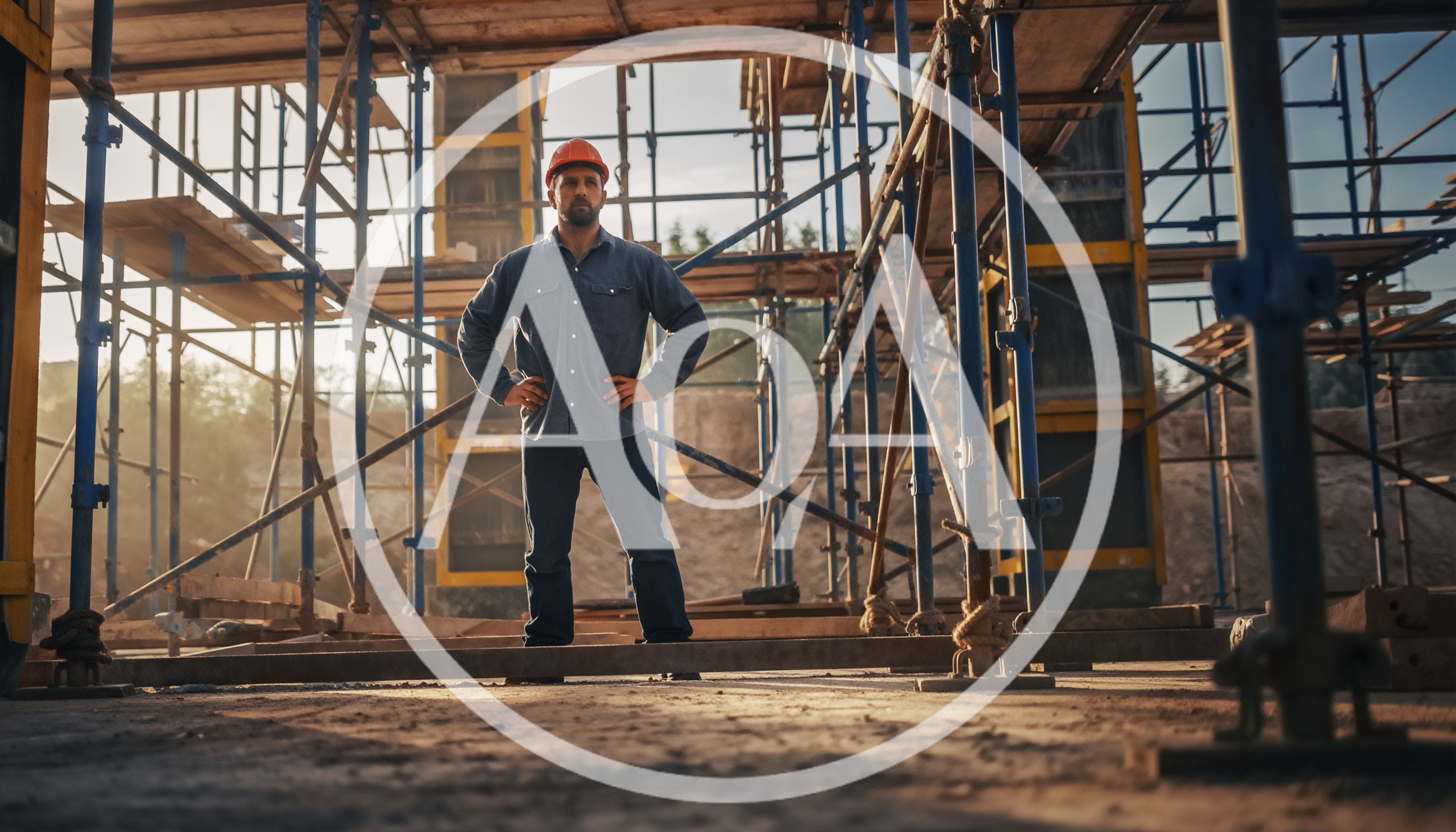 Construction Worker Standing Confidently On Building Site