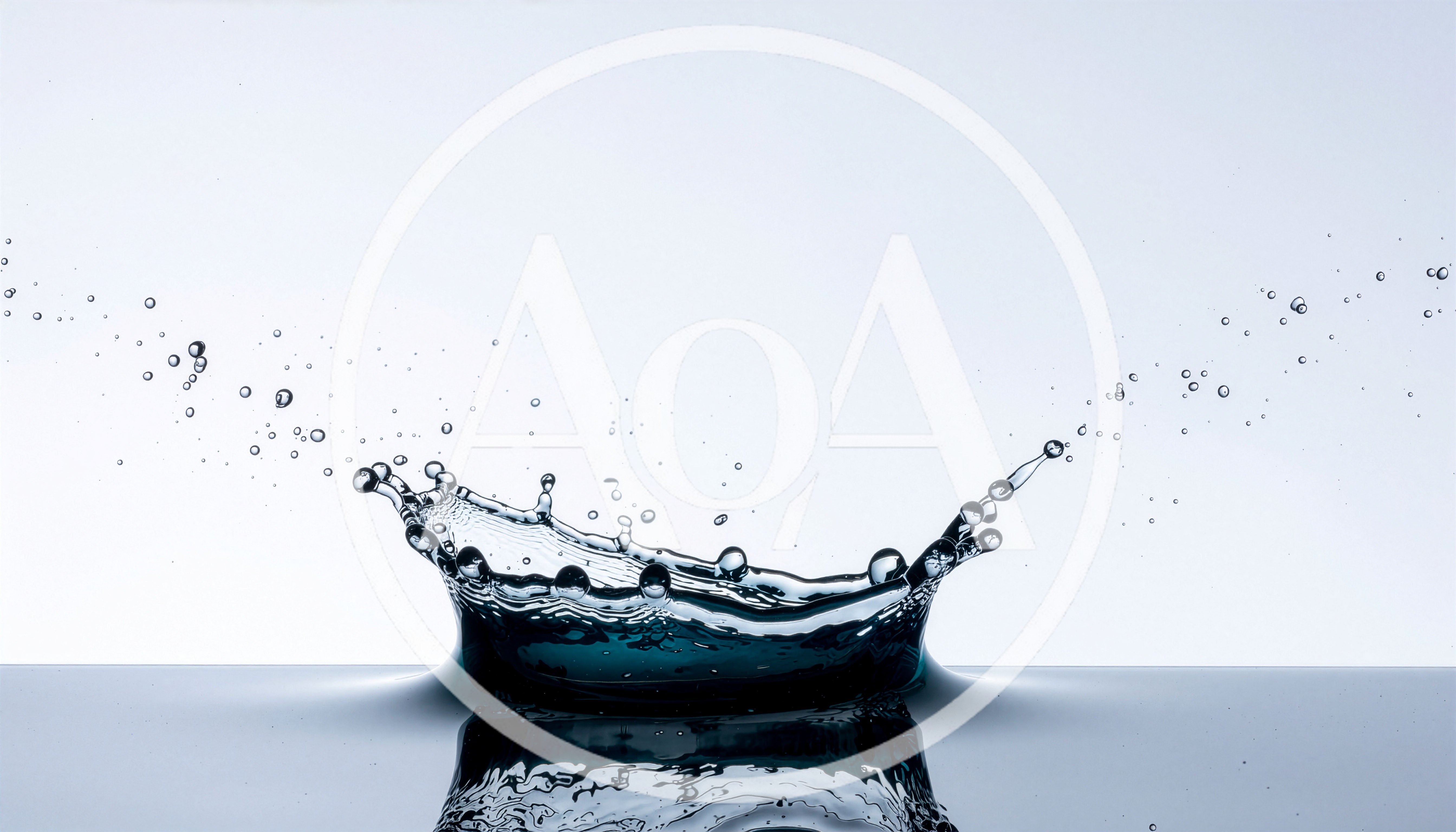 Water Crown Splash Isolated On White Background
