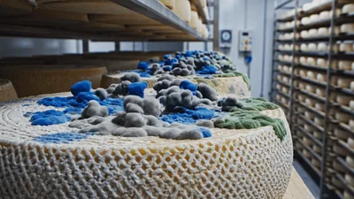 Time Lapse Of Mold Growing On Cheese Wheel