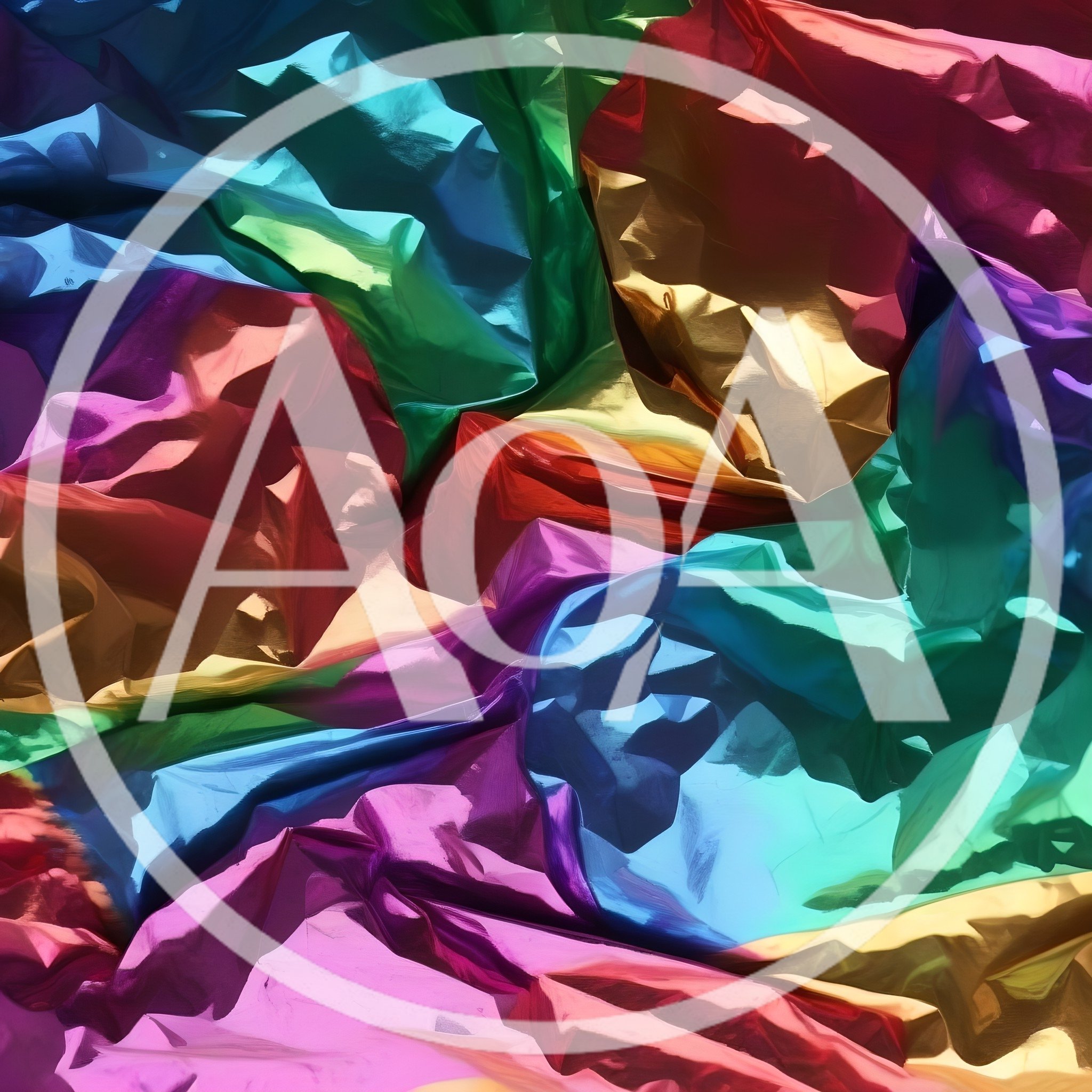 Abstract Background Of Crumpled Iridescent Metallic Foil