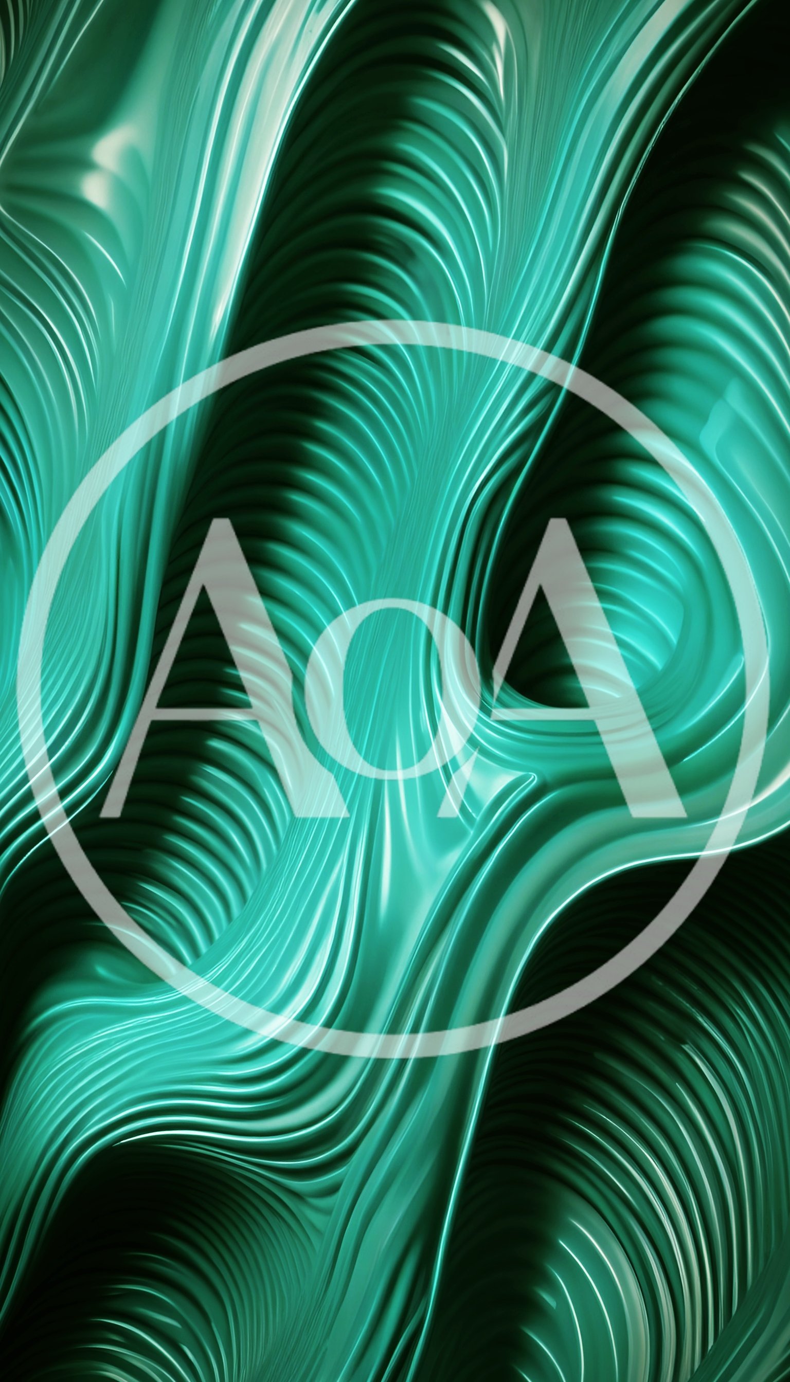 Abstract Teal Liquid Wave Background