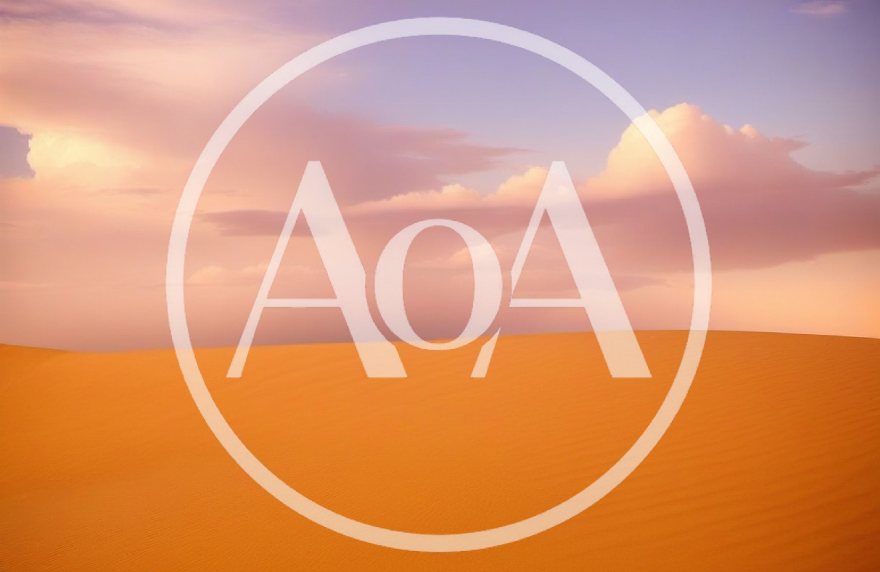 Golden Sand Dunes Under A Pastel Sunset Sky