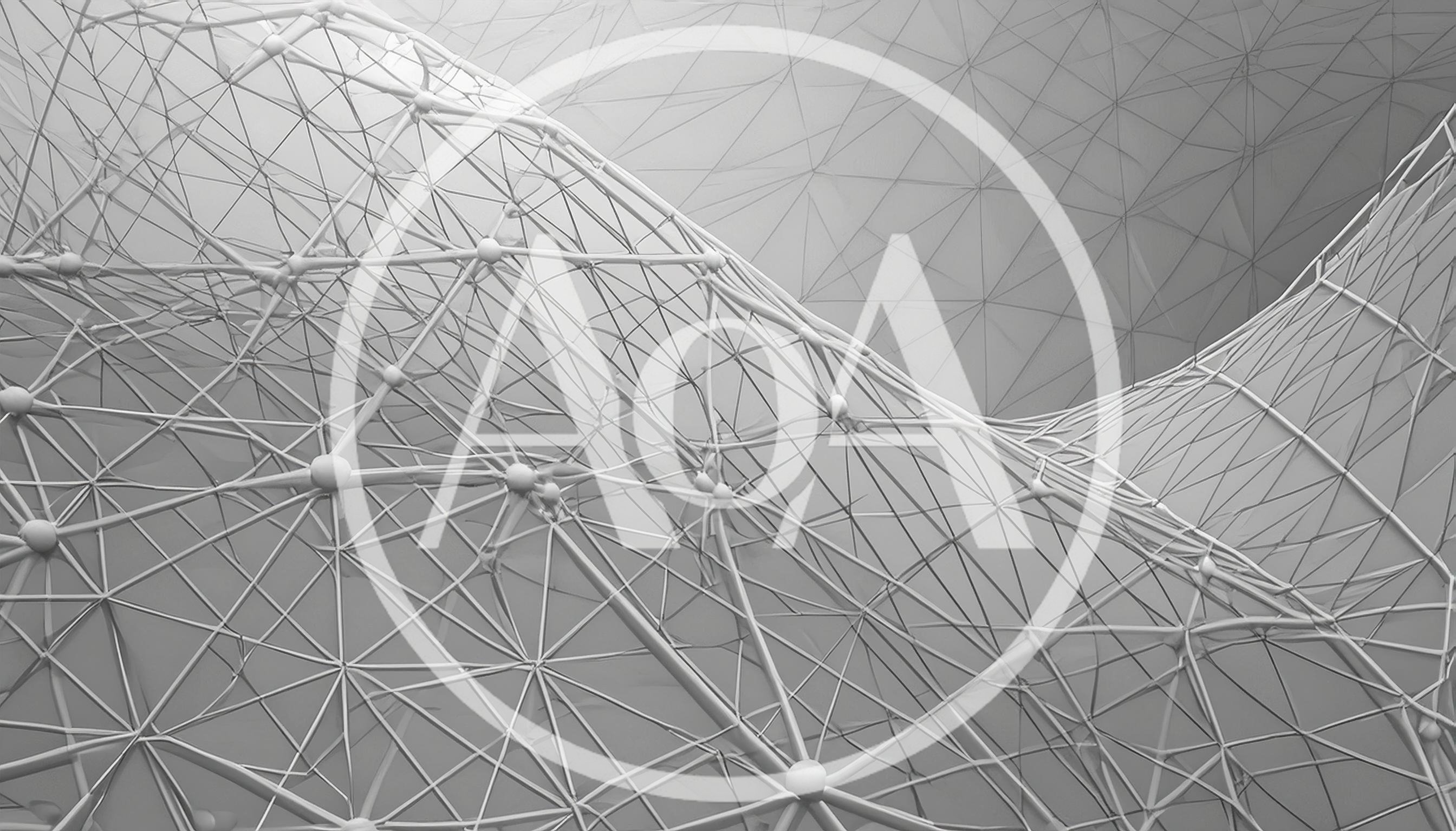 Abstract White Geometric Network Structure Background