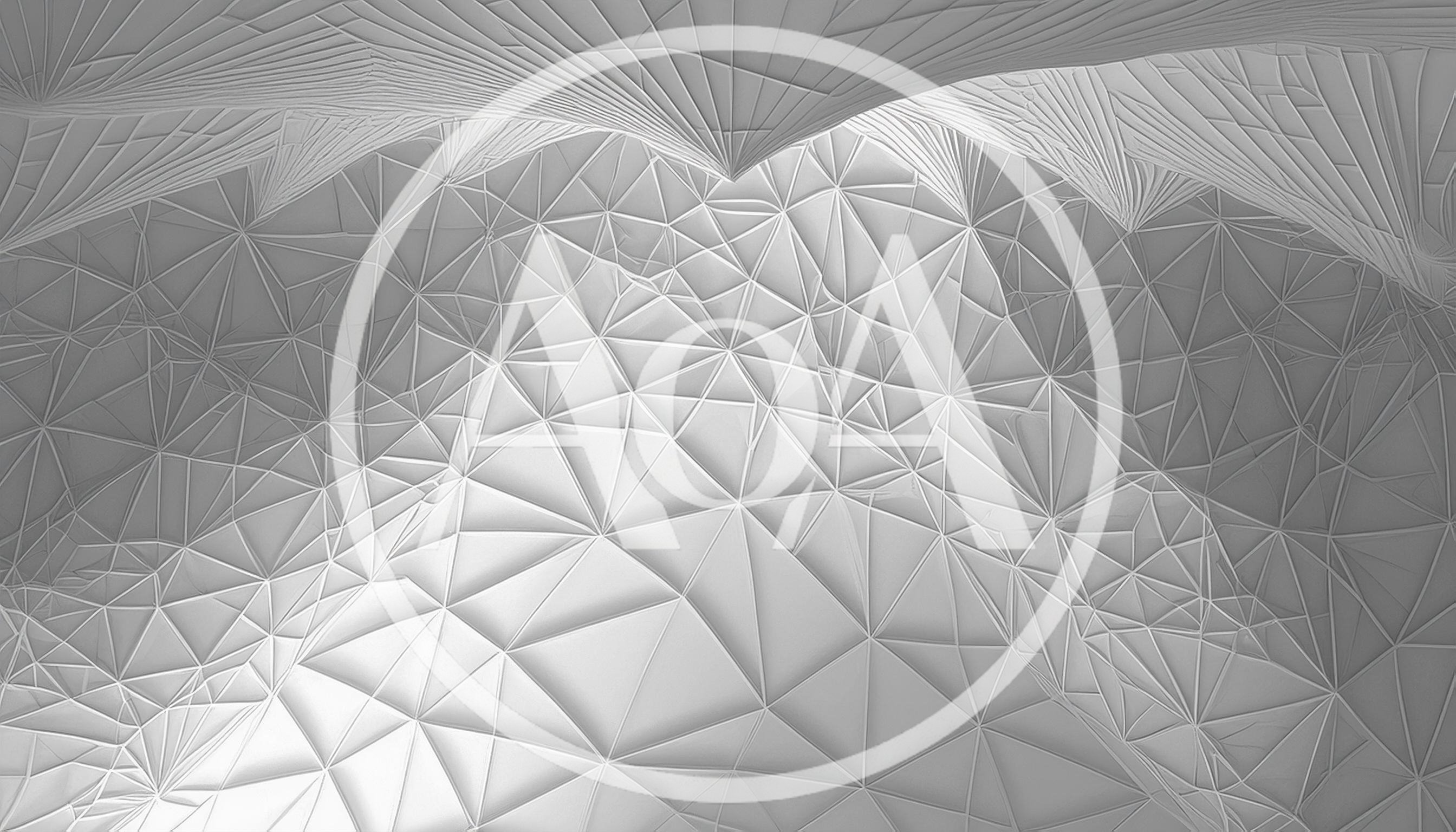 Abstract Geometric White Polygonal Surface Background