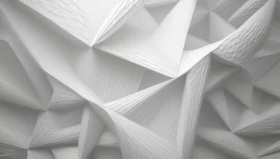 Abstract White Geometric Architectural Structure Background