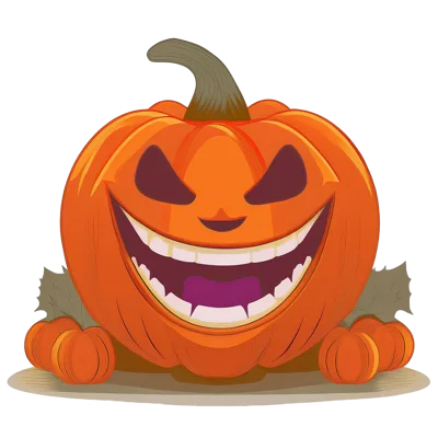 Jack O Lantern Pumpkin With Smaller Pumpkins