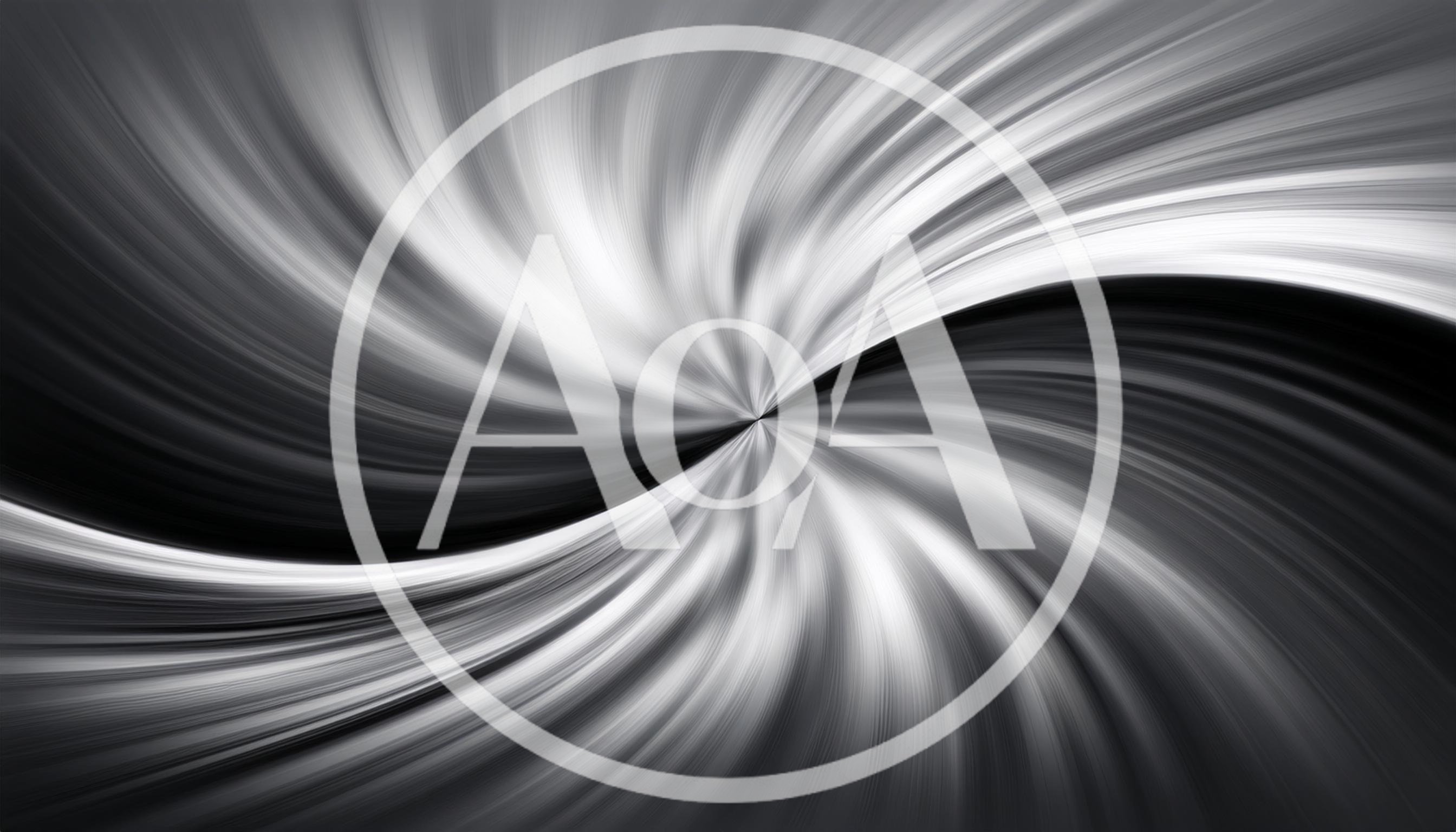 Abstract Monochrome Swirling Radial Motion Background