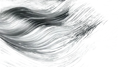 Abstract Flowing Metallic Silver Liquid Waves