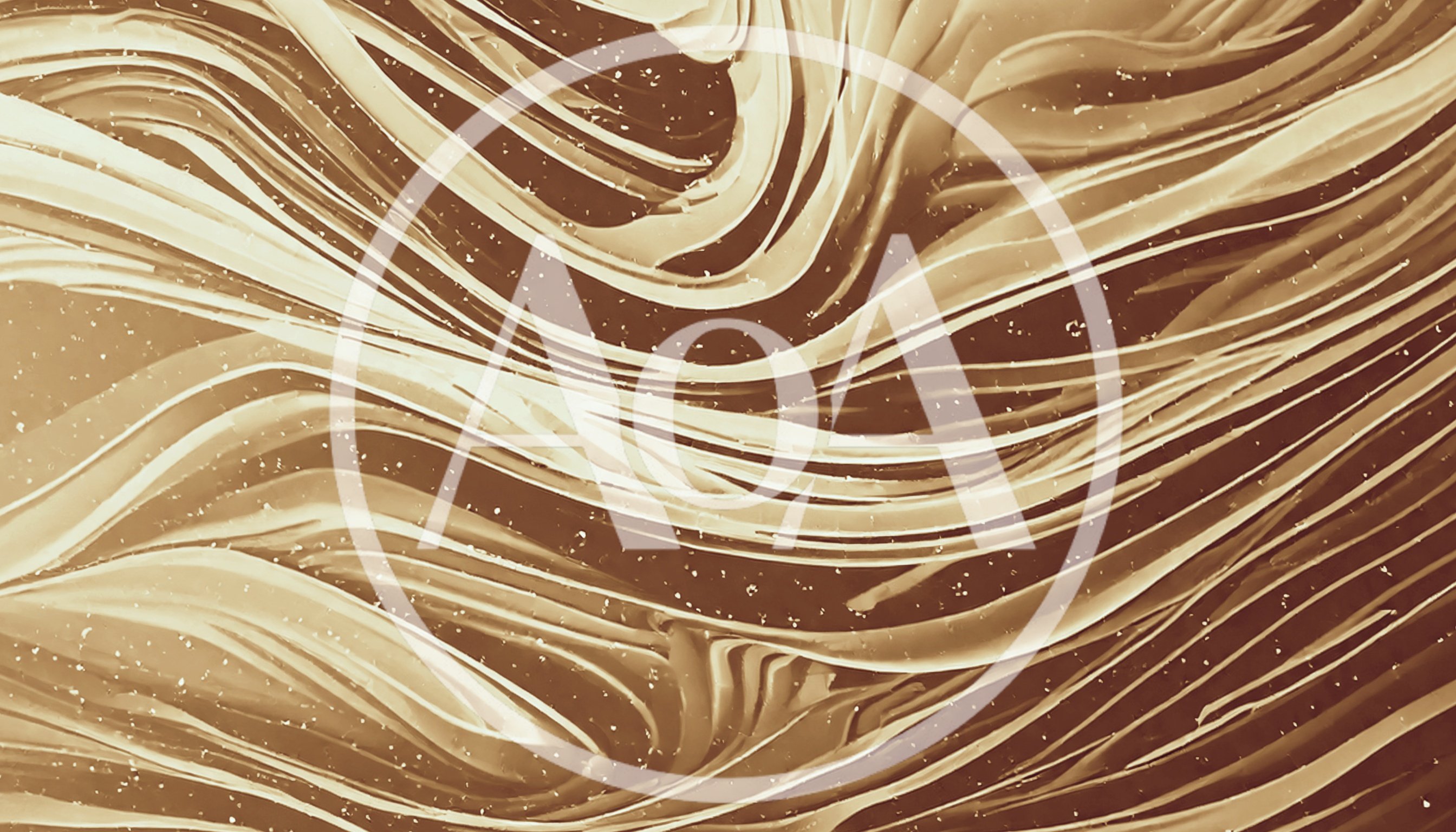 Abstract Swirling Liquid Caramel Texture Background