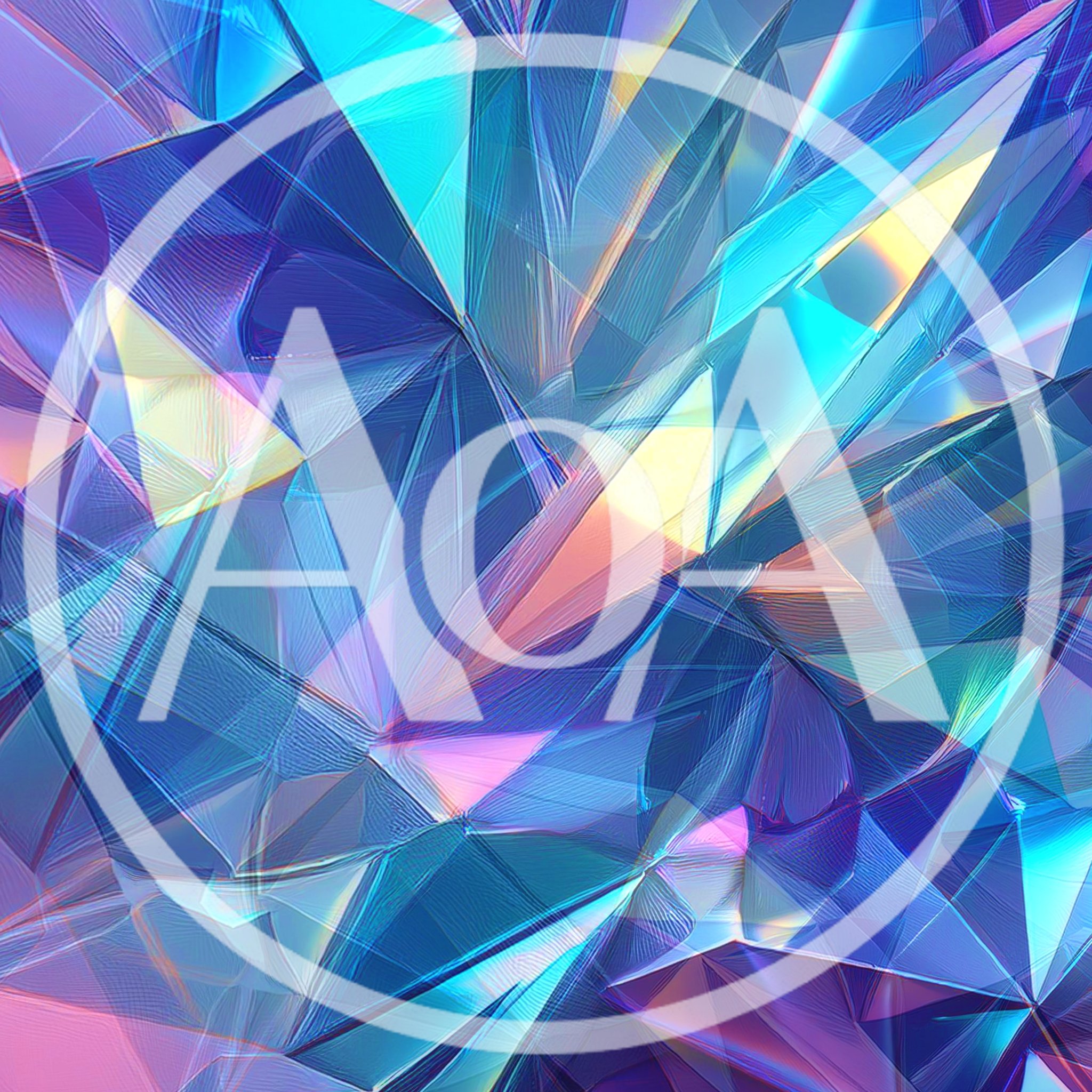 Abstract Geometric Crystal Prism Background
