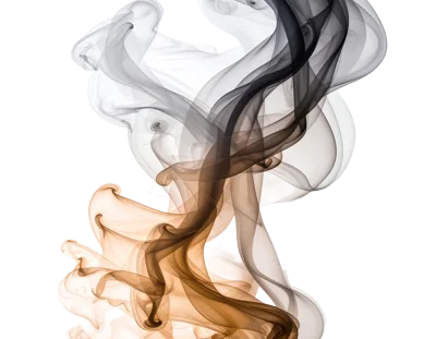 Abstract Swirls Of Brown And Grey Smoke