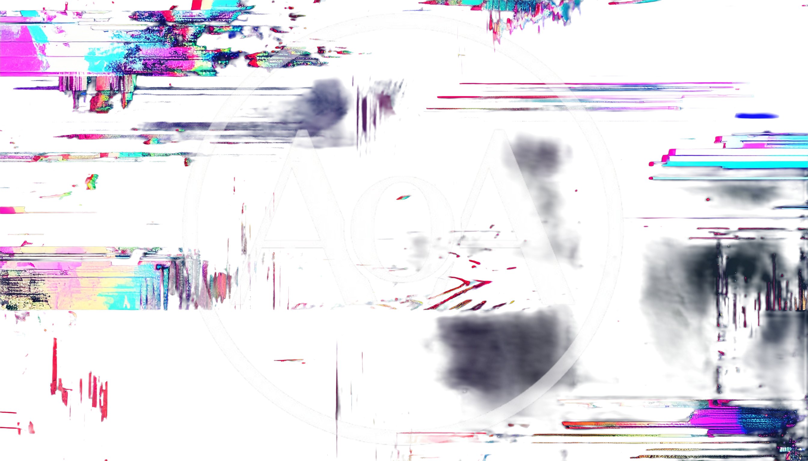 Abstract Digital Glitch Art With Distorted Pixelated Textures
