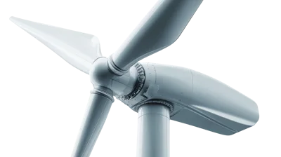 Close Up Of A Modern Wind Turbine Nacelle