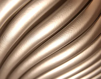 Abstract Background Of Smooth Metallic Gold Waves
