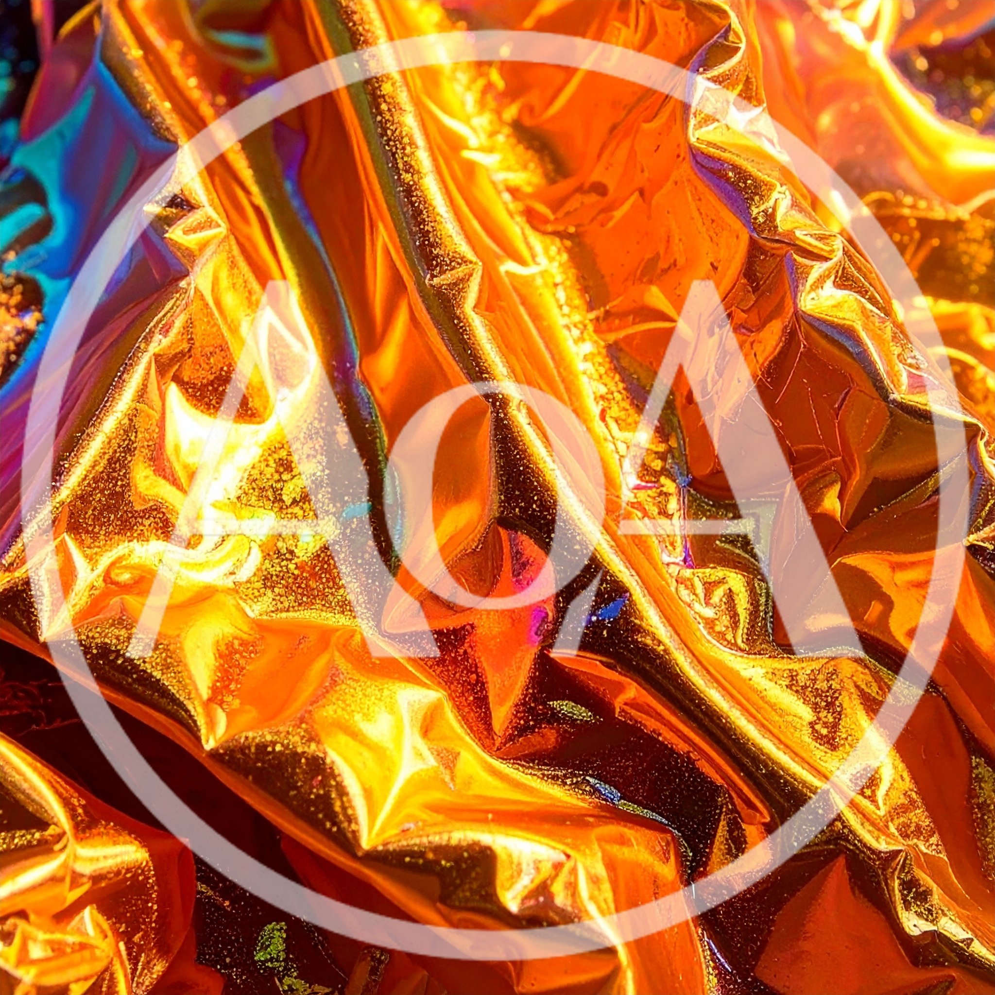 Abstract Background Of Crumpled Metallic Gold Foil