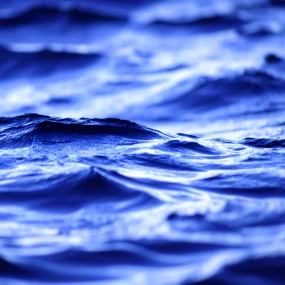Deep Blue Ocean Waves In Motion