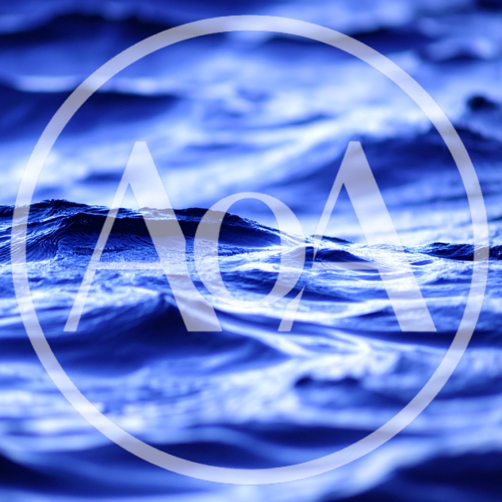 Deep Blue Ocean Waves In Motion
