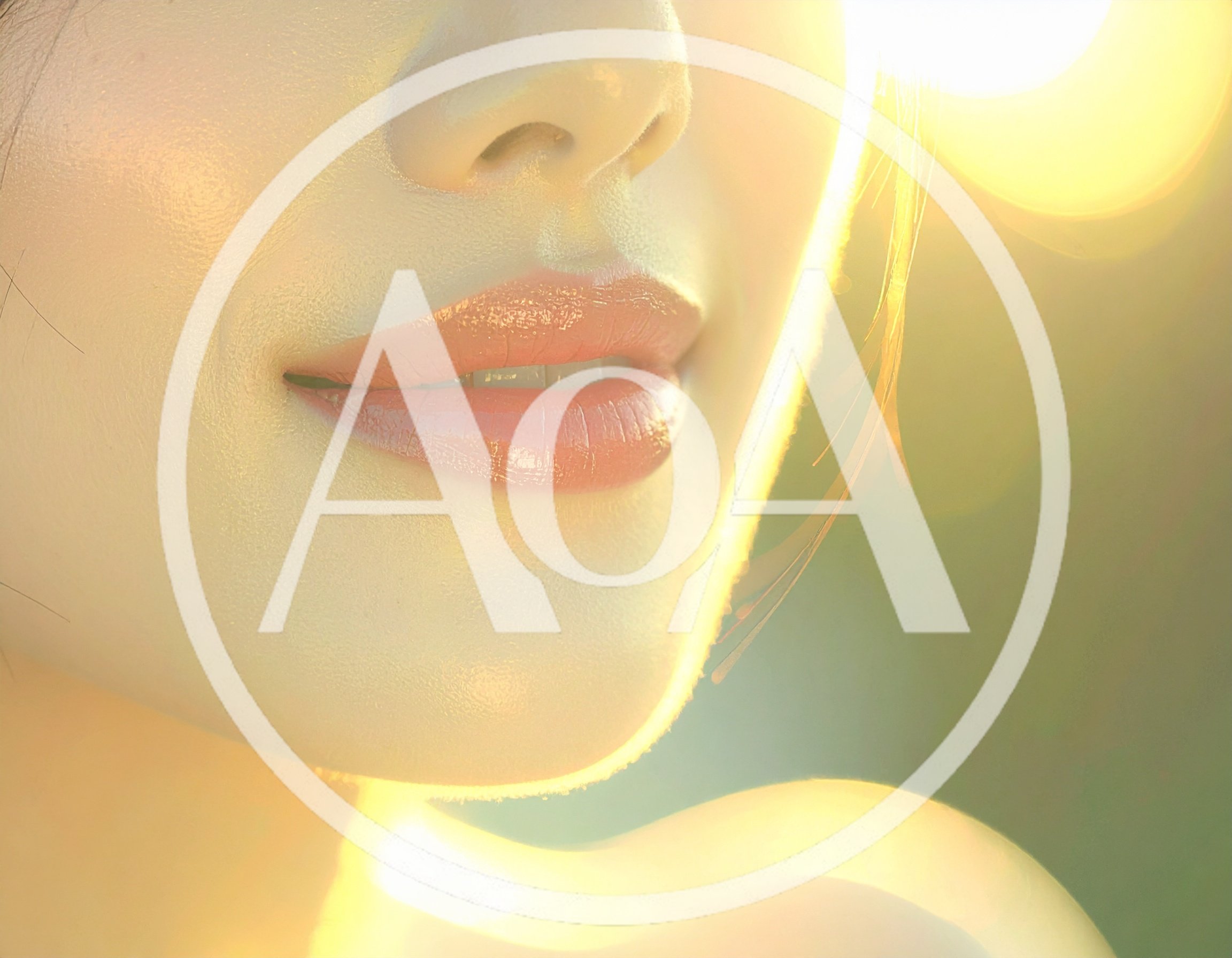 Close Up Of A Woman Smiling In Golden Hour Sunlight
