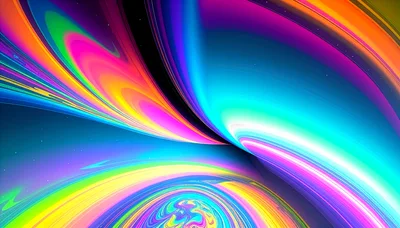 Abstract Colorful Fluid Swirls Background