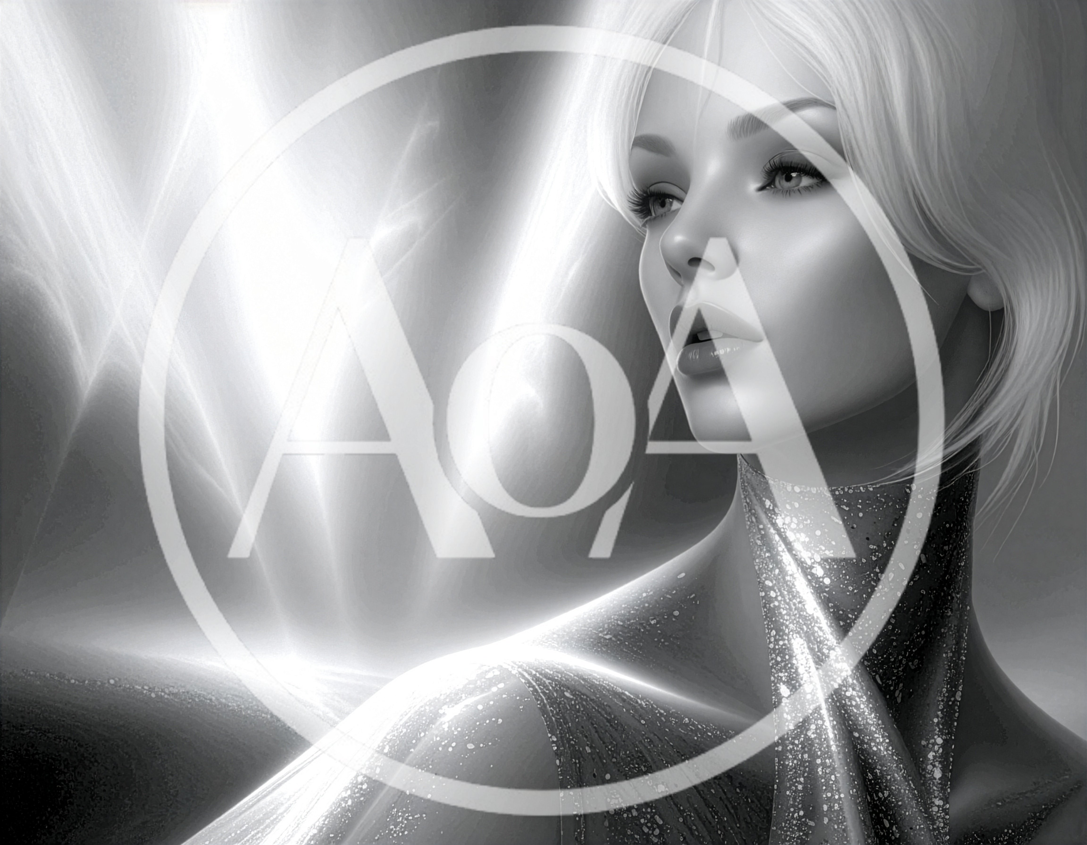 Ethereal Portrait Of A Radiant Blonde Woman