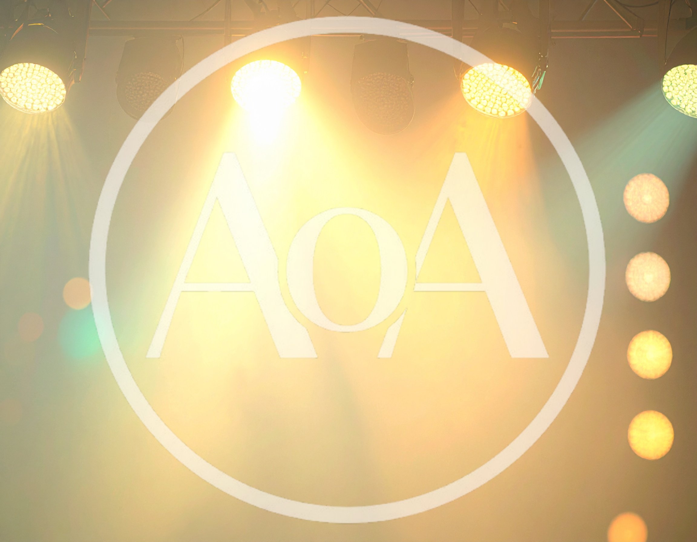 Stage Lighting Rig With Bright Beams And Haze