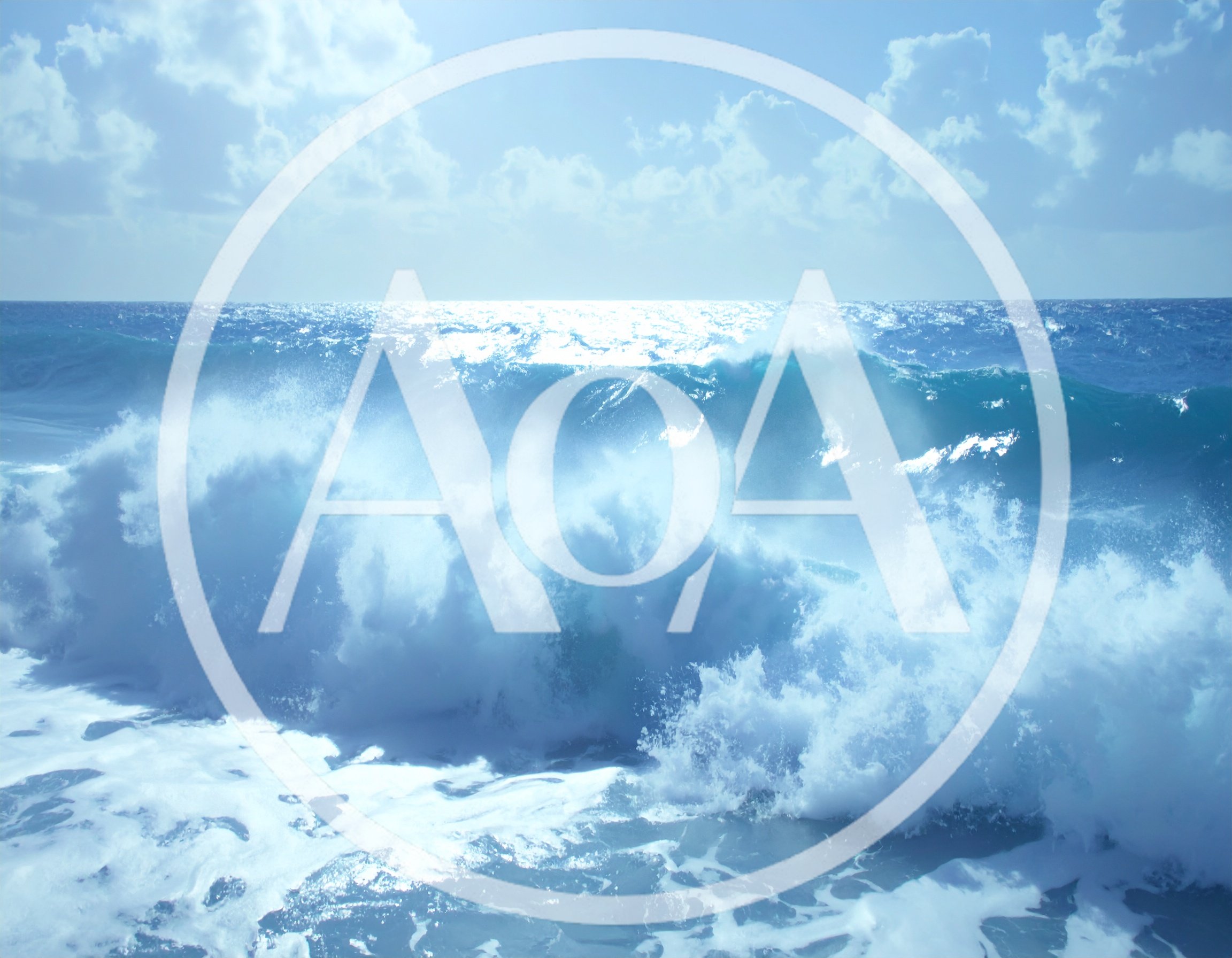 Powerful Ocean Wave Crashing On A Sunny Day