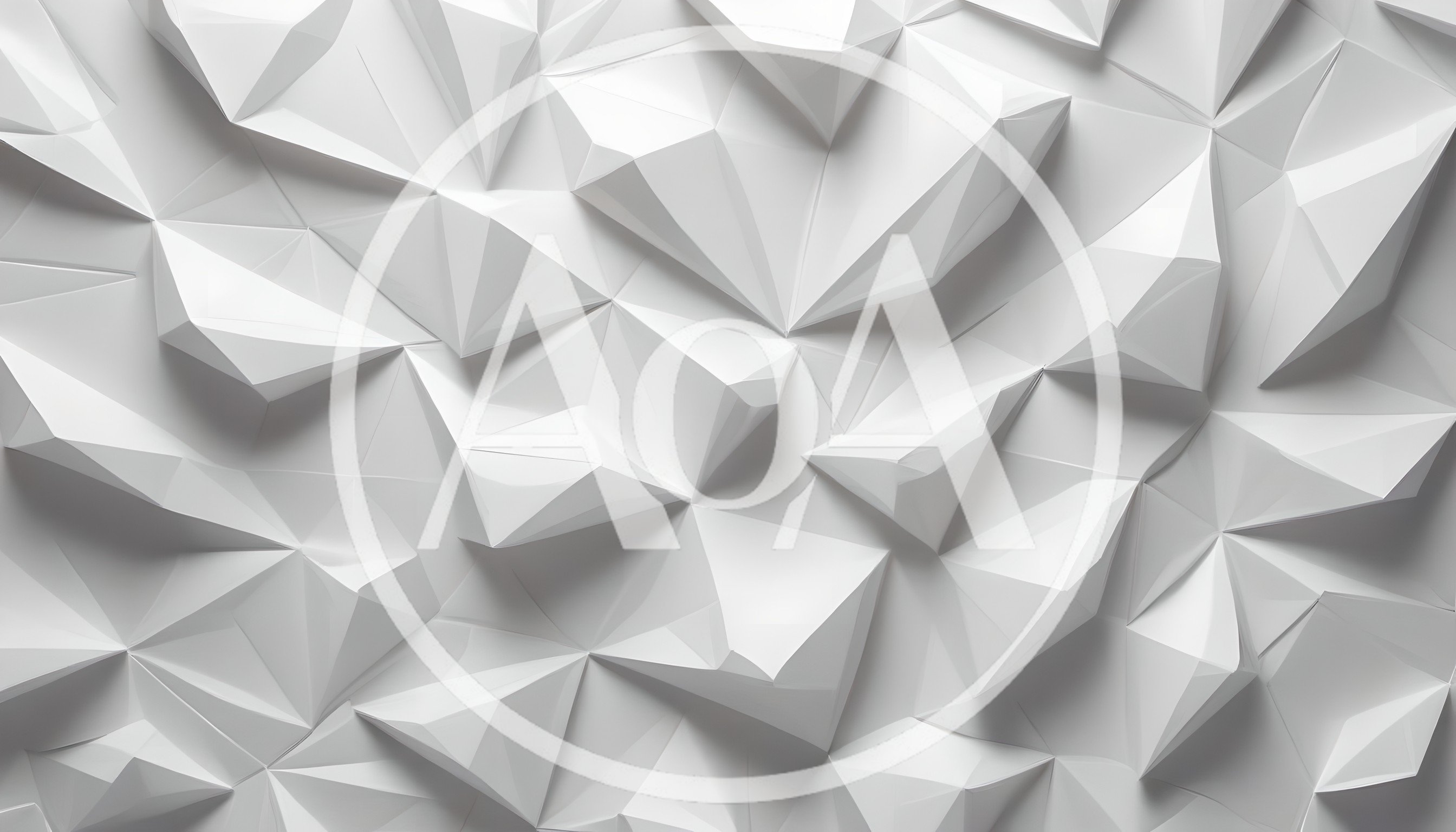 Abstract White Geometric Low Poly Background