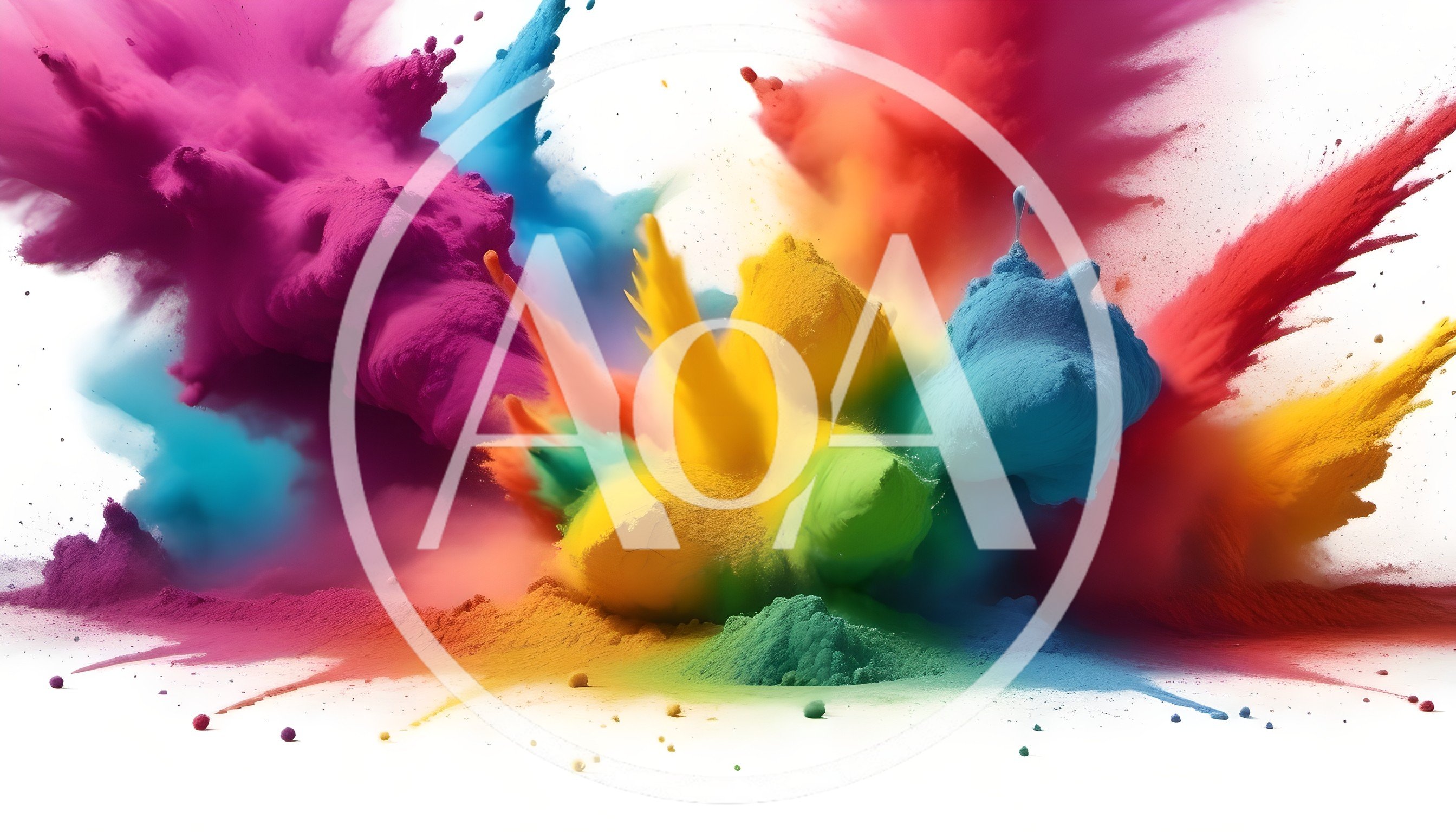 Vibrant Multi-Colored Holi Powder Explosion