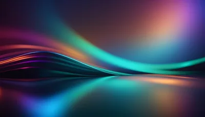 Abstract Neon Light Waves Background