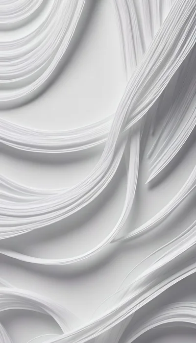 Abstract White Paper Strips Curving On Light Background