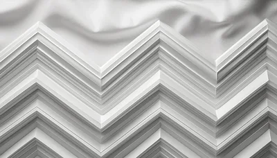 Abstract White Zigzag Architectural Molding Background